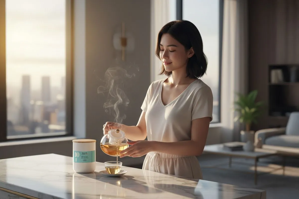 Chong Kio herbal tea promoting inner balance and daily wellness.